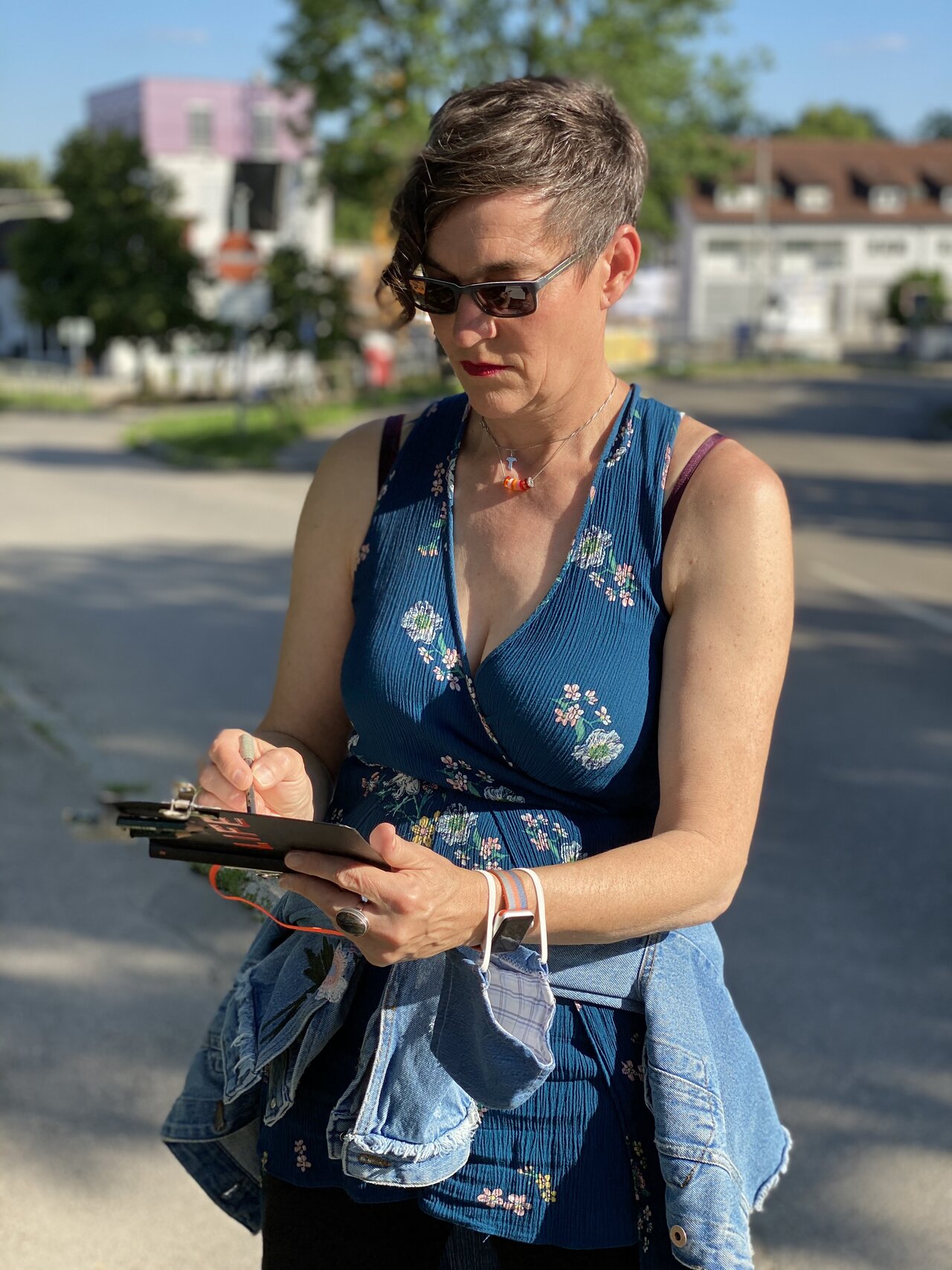 Manuela Keller-Denzler beim Urban Sketching